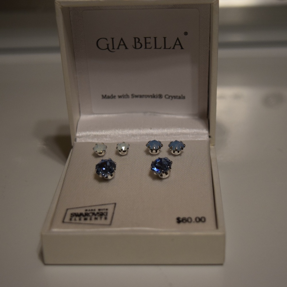 Gia Bella Swarovski Crystal Earrings